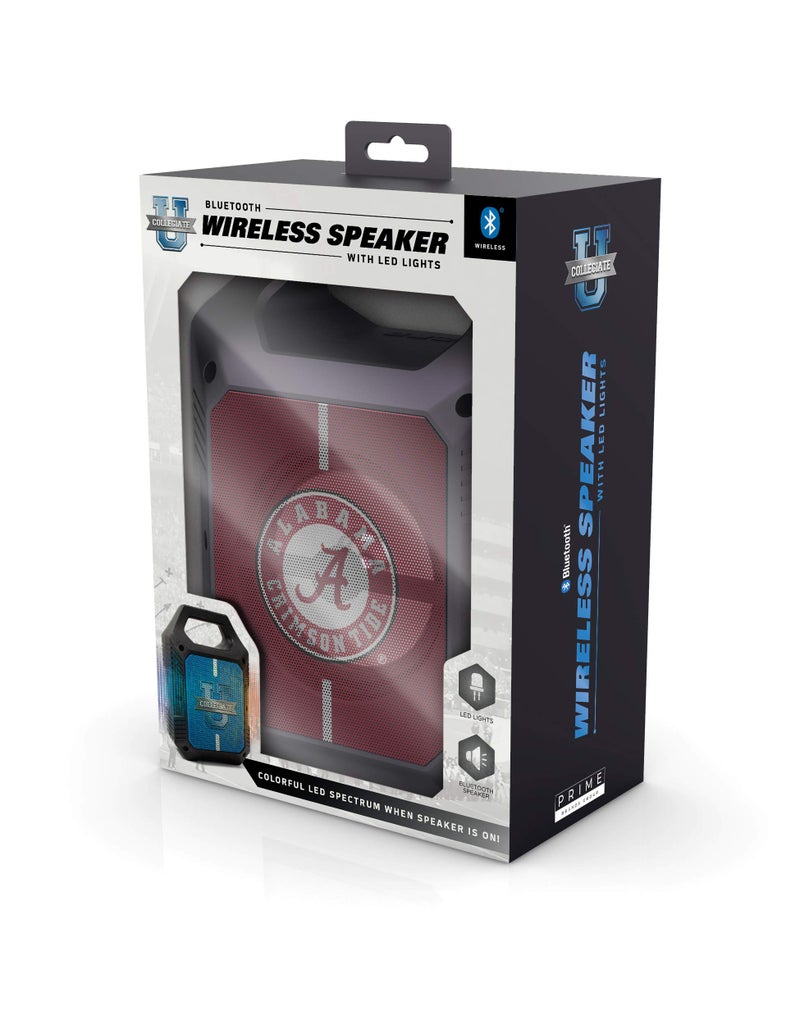 SOAR NCAA ShockBox XL LED Wireless Bluetooth Speaker, Alabama Crimson Tide - Image 3